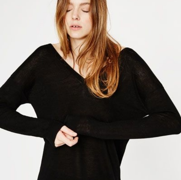 zara fine knit jumper